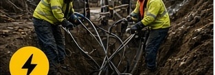 Electrical cable laying from the supplied design reference